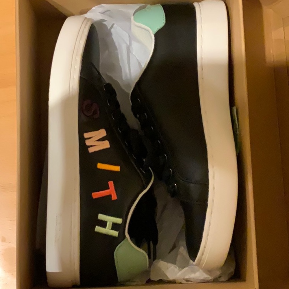 Smith Black Sneakers with Colorful Accents